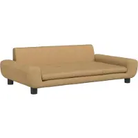 vidaXL Kinderbank 100x54x33 cm fluweel bruin