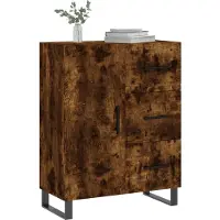 vidaXL Dressoir, gerookt eikenfineer, 69,5 x 34 x 90 cm, houtvezelplaat