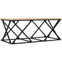 vidaXL Salontafel 100x49x40 cm bewerkt hout sonoma eikenkleurig