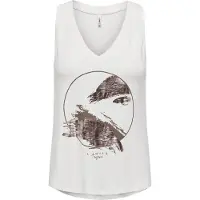 ONLY ONLLINNEA S/L ART TOP BOX JRS Dames T-shirt - Maat S