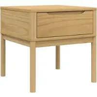 vidaXL Lamptafel FLORO 55x55x54 cm massief grenenhout wasbruin