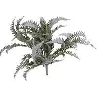 Ptmd collection PTMD Fern Plant Gevlokte Varen Kunststruik - 21 x 21 x 26 cm - Groen