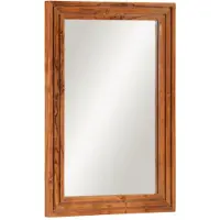 vidaXL Badkamerspiegel 50x70 cm massief acaciahout en glas
