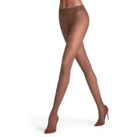 Falke Matt Deluxe eenkleurig materiaal transparant 20 DEN panty dames bruin - maat M