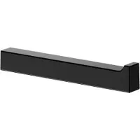 Keuco Vervangende rolhouder van metaal, zwart mat gepoedercoat, wc-rolhouder voor badkamer en gastentoilet, 1 rol, toiletrolhouder, Edition 11 Black Selection