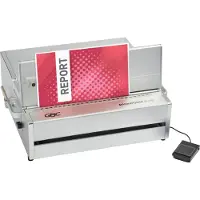 GBC MagnaPunch Elite Pro ponsmachine, halfautomatisch, snelwisselsysteem, robuust, zilverkleurig