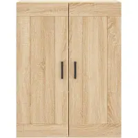 vidaXL Hoge kast 69,5x34x180 cm bewerkt hout sonoma eikenkleurig
