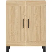 vidaXL Hoge kast 69,5x34x180 cm bewerkt hout sonoma eikenkleurig