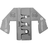 Toolcraft PLE-0K6 Krimp-onderdelen Geschikt voor connector: DUITS Krimpbereik AWG: 12 tot 16 AWG Geschikt voor merk: PZ-500