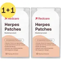 RedCare Herpes Patches| 1+1* 2x12 St Pleister