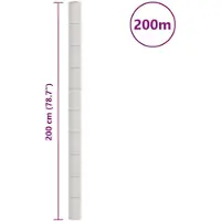 vidaXL Worteldoek 2x200 m polypropeen wit