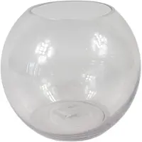 Diversen Vaas glas rond 17,5 cm