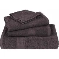 vidaXL Douchehanddoeken FROGN 25 st 70x140 cm 360 g/m² antraciet