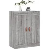 vidaXL Wandkast, grijs Sonoma, 69,5 x 34 x 90 cm, houtvezel