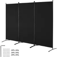 Vevor Room Divider 3 Panelen Kamerverdeler 260 x 184 x 52 cm