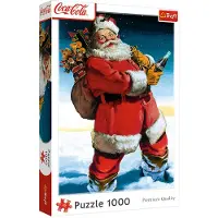 Trefl puzzel Coca-Cola kerstman sneeuw 1000 stukjes FSC karton.