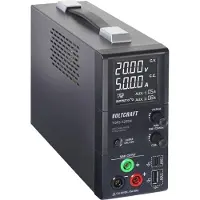 Voltcraft TOPS-3205N Labvoeding, regelbaar 0.8 - 20 V/DC 0.1 - 5 A 100 W Zonder ventilator Aantal uitgangen: 3 x