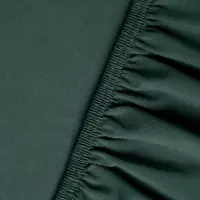 Kayori Shizu Topper Hoeslaken Jersey - 70-80x200-220cm - Matrasdikte 12 cm - Biologisch Katoen - Donkergroen