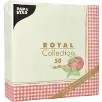 Papstar 50 Servetten ROYAL Collection 1/4 vouw 40 cm x 40 cm Tomato