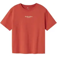 Name it Shirt 'NKMBrody' oranjerood / wit