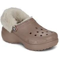 Crocs Klompen Cls Platfm Lined Fuzz Strap Cg dames 41 / 42