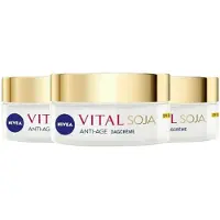 Nivea 3x Vital Soja Dagcrème Anti-age Spf 15 50 Ml