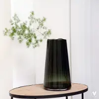 Vase the World Glazen vaas Siret Grey Ø20 x H35 cm