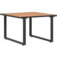 vidaXL Salontafel, zwart en bruin, 55 x 55 x 35 cm