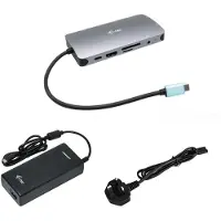 I-Tec USB-hub - - C31NANOVGA112W - Zilver - USB 3.2 Gen 1 - HDMI en VGA