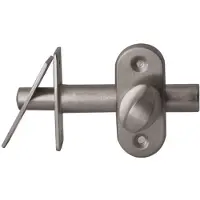 Hardbrass Insteekgrendel/voordeurgrendel Vienna 50mm - PVD Inox