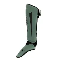 King Pro Boxing Scheenbeschermers KPB SG REVO 5 Kaki Groen Zwart - L