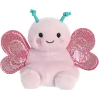 Aurora Palm Pals Vlinder Knuffel – 13 cm