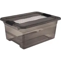 Keeeper Bergingsdoos 'Cornelia', 12 liter, kristalgrijs