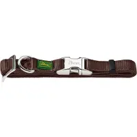 Hunter Pet Vario Basic Alu-Strong Hondenhalsband - 45-65 cm - Nylon - Bruin