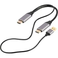 Gembird - HDMI Male naar DisplayPort Male Actieve Adapterkabel 2m voor 4K Kabel
