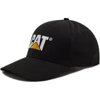 CAT Merken Katoen Unisex Volwassenen Zwarte Baseball Caps