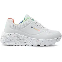 SKECHERS Sportschoen 'Uno Lite - Rainbow S' wit
