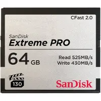 SanDisk CFast Extreme Pro 2.0 64GB, VPG 130, 525MB/s