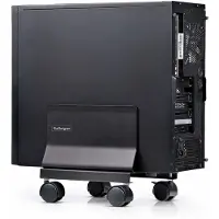 StarTech.com CPU Houder op Wielen, Verrijdbare Computer Beugel, Max Draagvermogen 21kg, Verstelbare PC Beugel, Computer Vloerstandaard met Wielen, Stalen CPU Standaard