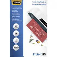 Fellowes Laminating Pouches Protect 175 Micron - pack de 100 - brillant - pochettes plastifiées