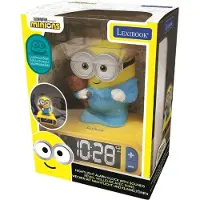 Lexibook - Minions 3D Alarm Clock with Night Light (RL800DES)