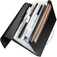 Leitz Projectmap Solid, 5 vakken, 1 extra vak, formaat A4, zwart