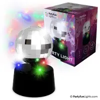 Party Funlight - Discolamp - Multi-color Party Light - Werkt op batterijen - Werkt op USB - roterend - 3 LED's