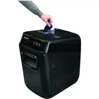 Fellowes AutoMax 150C papiervernietiger, volautomatisch, deeltjes snijden 4 x 38 mm, P-4, 32 l, 150 vel snijcapaciteit, veiligheidsstop, zwart