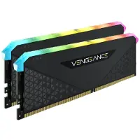 Corsair Vengeance RGB RS - DDR4 - pakket - 16 GB: 2 x 8 GB - DIMM 288-PIN - 3200 MT/s / PC4-25600 - CL16 - 1.35 V - niet-gebufferd - niet-ECC - zwart