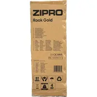 Zipro Ergometer Hometrainer Rook Gold – Bluetooth fitnessfiets, compatibel met Kinomap iConsole+, elektrische weerstand (watt/HRC), robuust en met USB-aansluiting