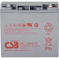 CSB HRL 1280W high-rate longlife Loodaccu 12 V 20 Ah Loodvlies (AGM) (b x h x d) 181 x 167 x 76 mm M5-schroefaansluiting Onderhoudsvrij, Geringe