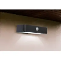 Sygonix SY-4677502 Wandlamp op zonne-energie met bewegingsmelder SMD LED 1 W Zwart