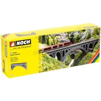 Noch 58670 H0 Rhône-viaduct 1 spoor Universeel (l x b x h) 370 x 44 x 150 mm
