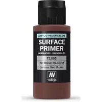 Vallejo Hobbyverf Acrylverf - 73605 German Red Brown - Primer - Acryl (60 ml) Verf flesje - 60 ml